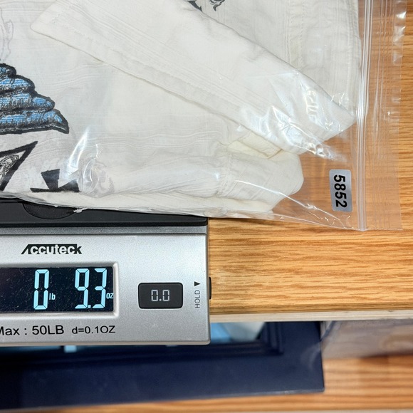 Helix Shirt Mens XL White Long Sleeve Button Down Gothic Cross Angel Wings Y2K - Picture 8 of 8